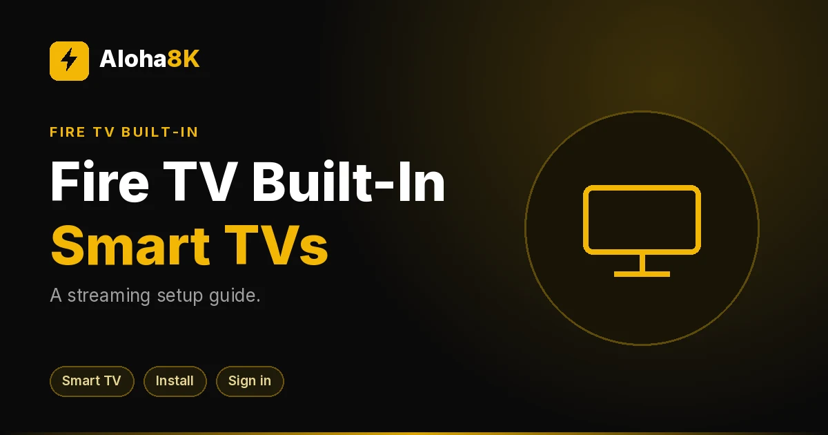 Smart TV with the Fire TV home screen displayed in a bright living room