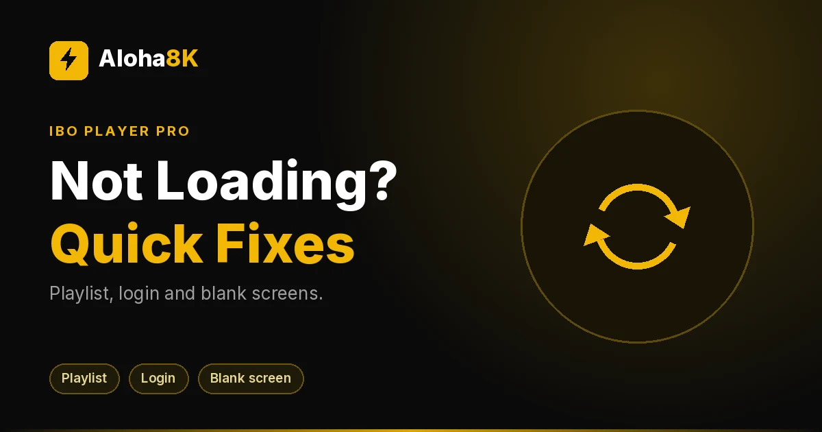 TV showing a loading spinner inside a media player app with a remote in the foreground