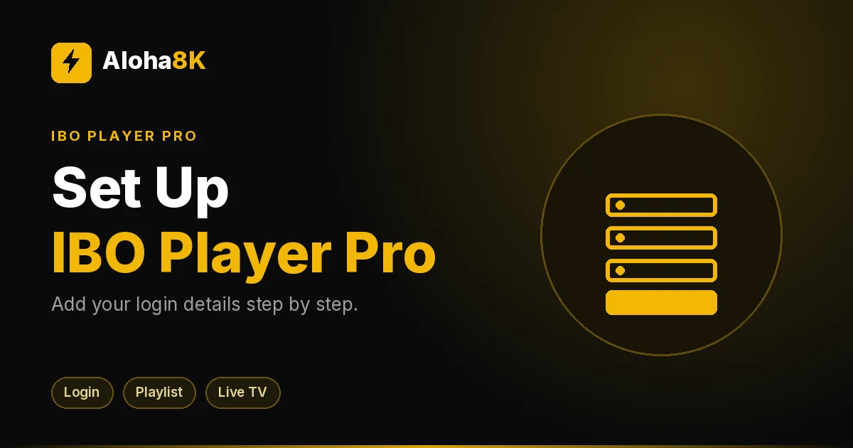 TV screen showing a player login form with username, password and server fields