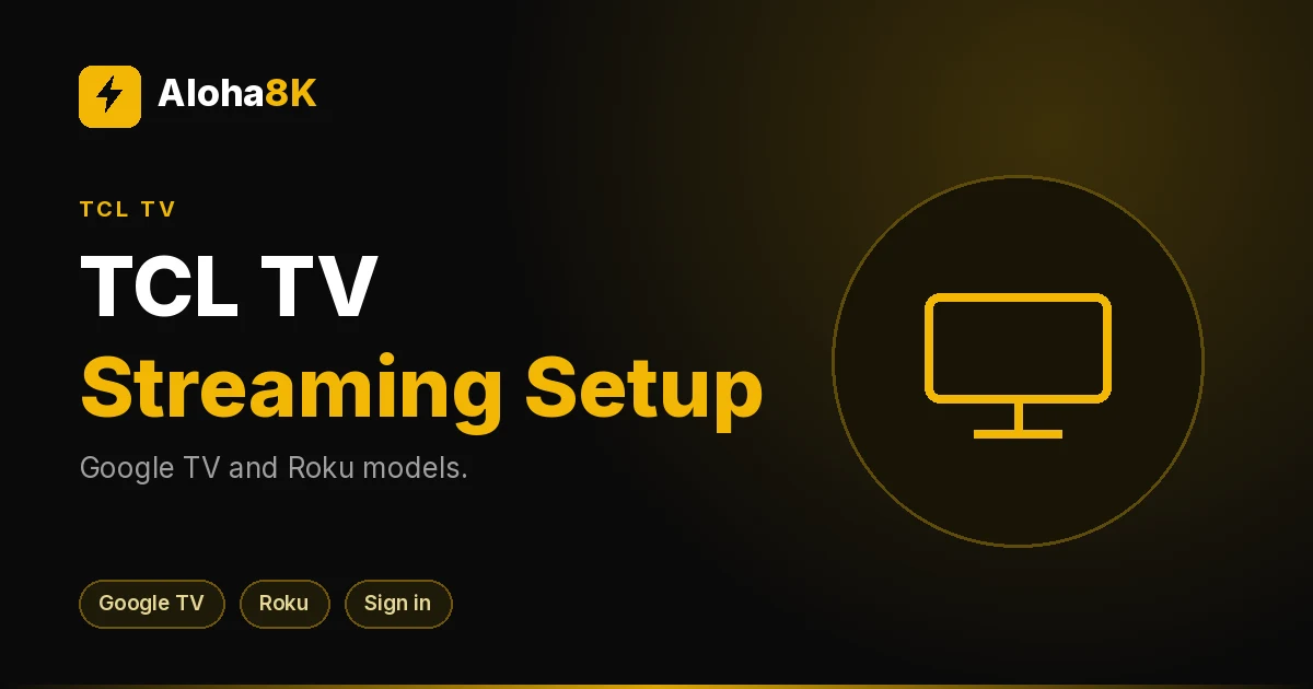 TCL television in a family room with a streaming app menu on screen